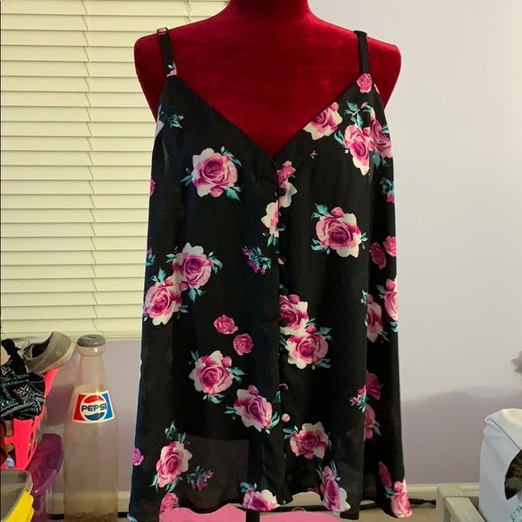 torrid Tops - Floral strappy shirt